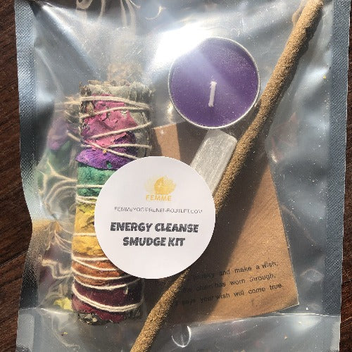 Energy cleansing smudge kit| Negative energy removal kit