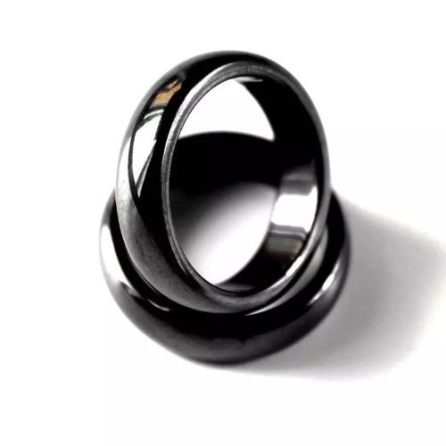 Hematite stone ring - Unisex