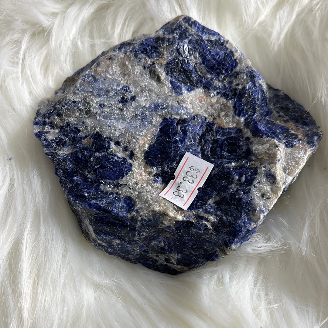 Jumbo Sunset Sodalite - Raw healing stone