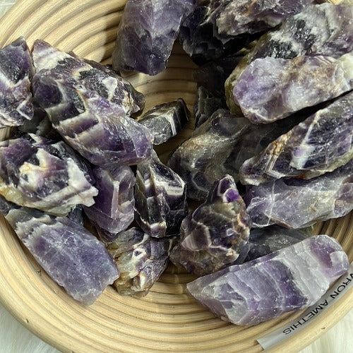 Chevron Amethyst from Zambia - Raw Purple Amethyst