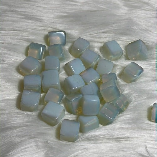 Opalite square stone - October birthstone