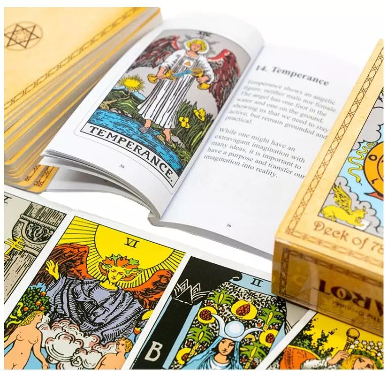 The Original Tarot cards deck with instructions book - 78 cards