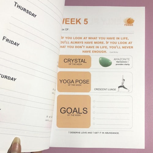 New Year New Me planner - Conscious & Yoga journal