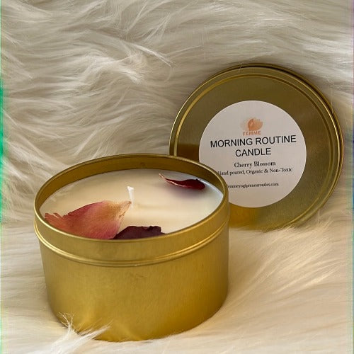 femme yogipreneur intentional candle
