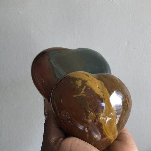 Polychrome Jasper Heart stone