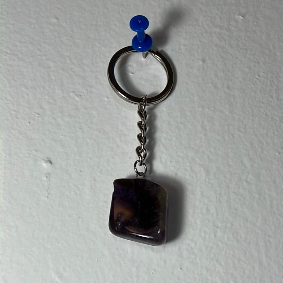 Tumble crystals keychain - Gemstone key ring