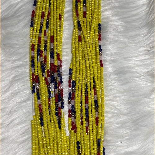 Golden Yellow African Waist beads