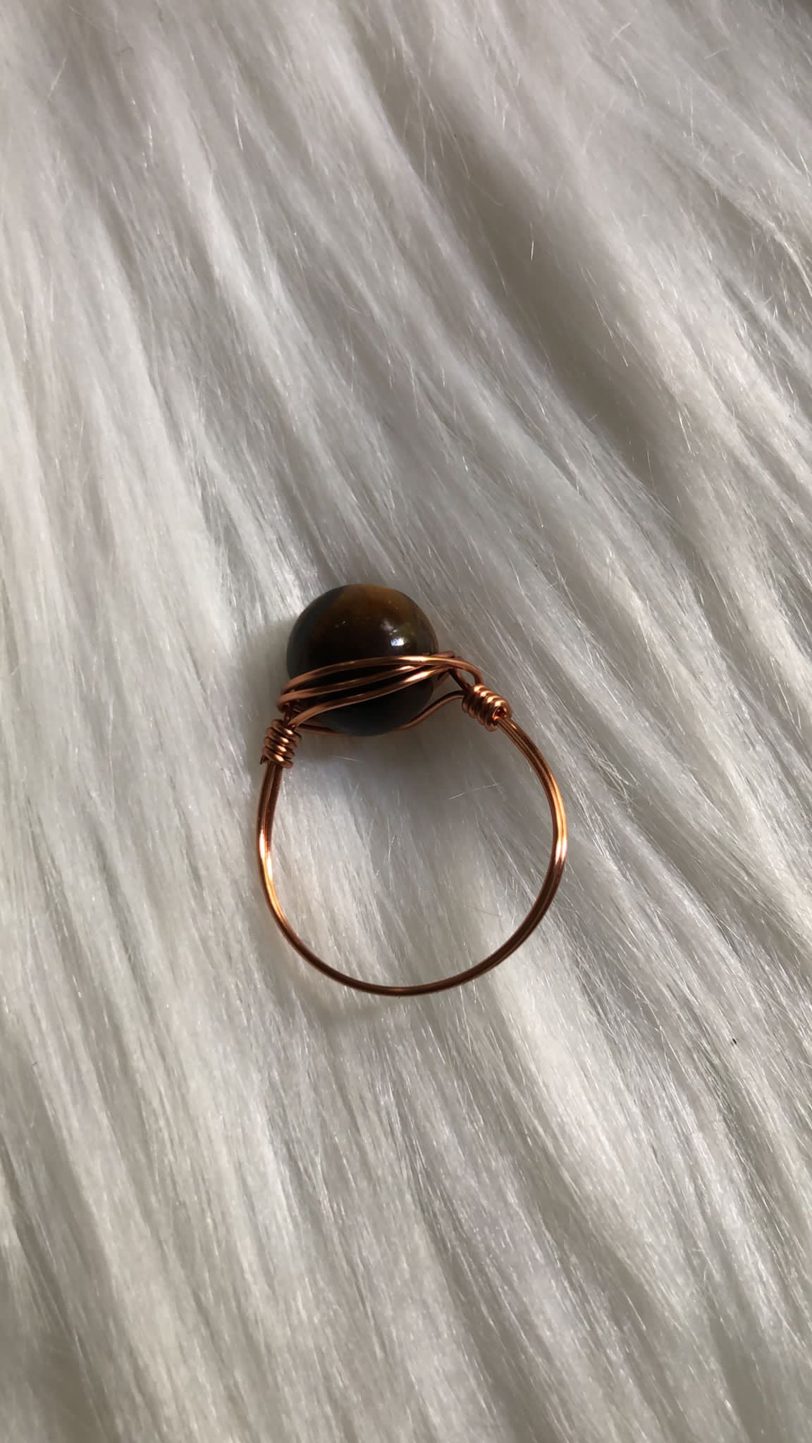 Adjustable Wire Ring Wire Wrapped Ring Silver Copper Gold 