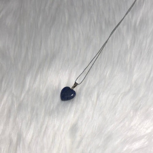 lapis lazuli heart stone pendant