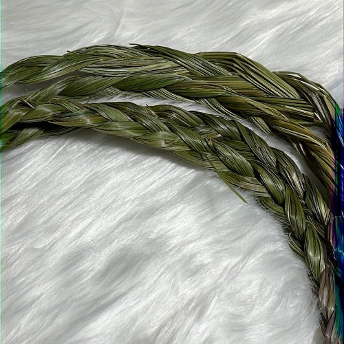 Braided Sweetgrass Bundles - Vanilla Grass 18 Inches