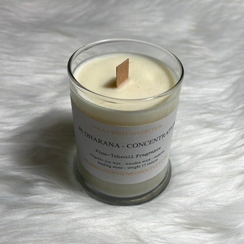 Dharana - Pine & Patchouli candle - Vegan & Eco friendly candle