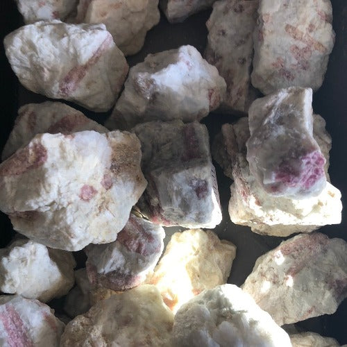 Pink Tourmaline raw Healing stones- Heart chakra crystal