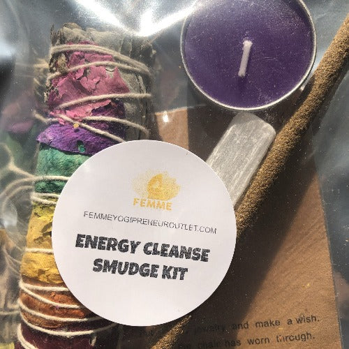 Energy cleansing smudge kit| Negative energy removal kit