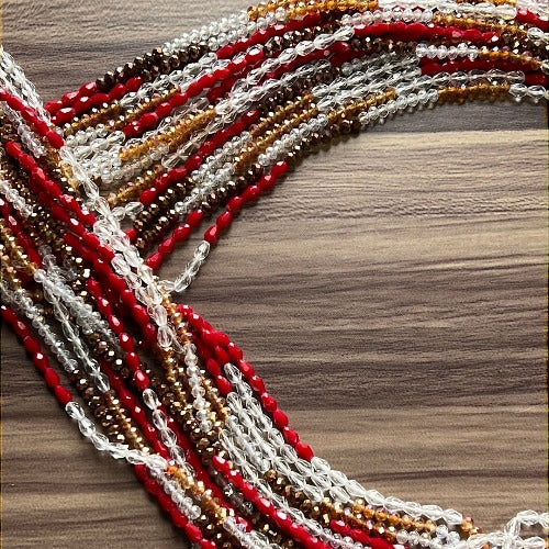 Assorted crystal waist beads - Festival waist chains