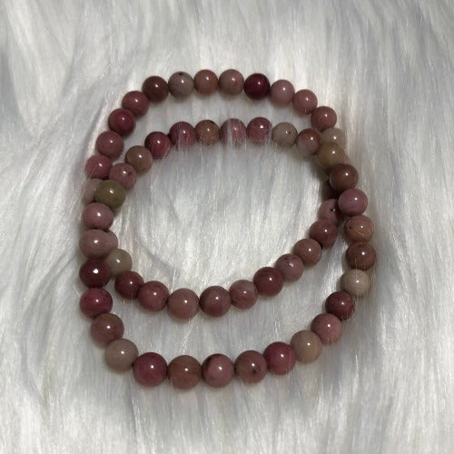 Rhodonite stone Bracelet - Pink Rhodonite