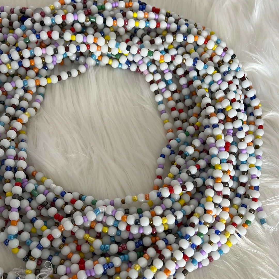 Cotton candy Waist beads - Premium bead quality - Body jewelry
