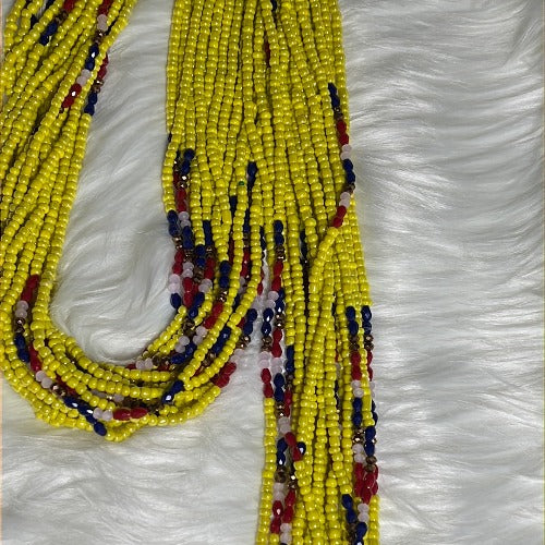 Golden Yellow African Waist beads