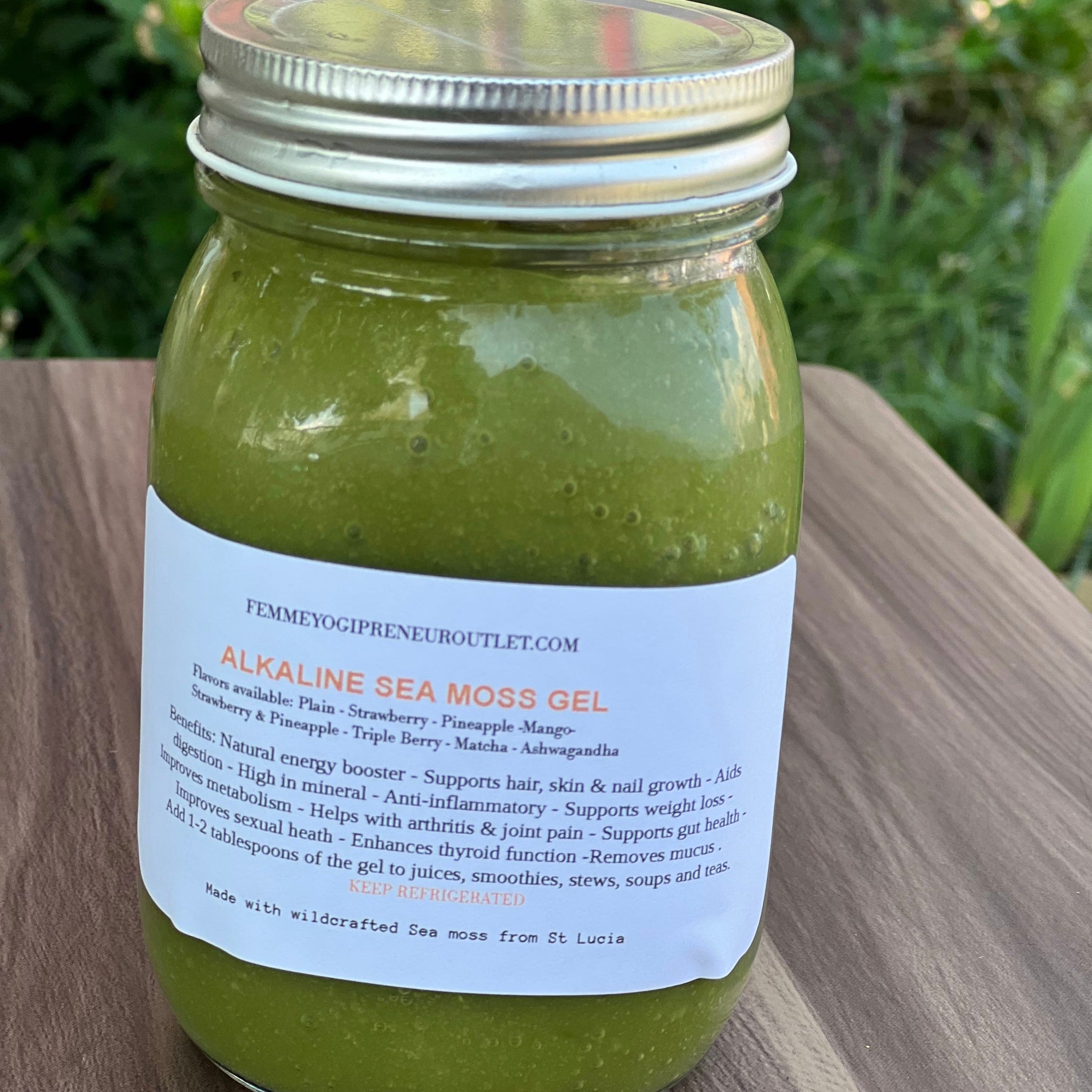 Matcha Sea Moss Gel - Green Sea moss blend .16 oz