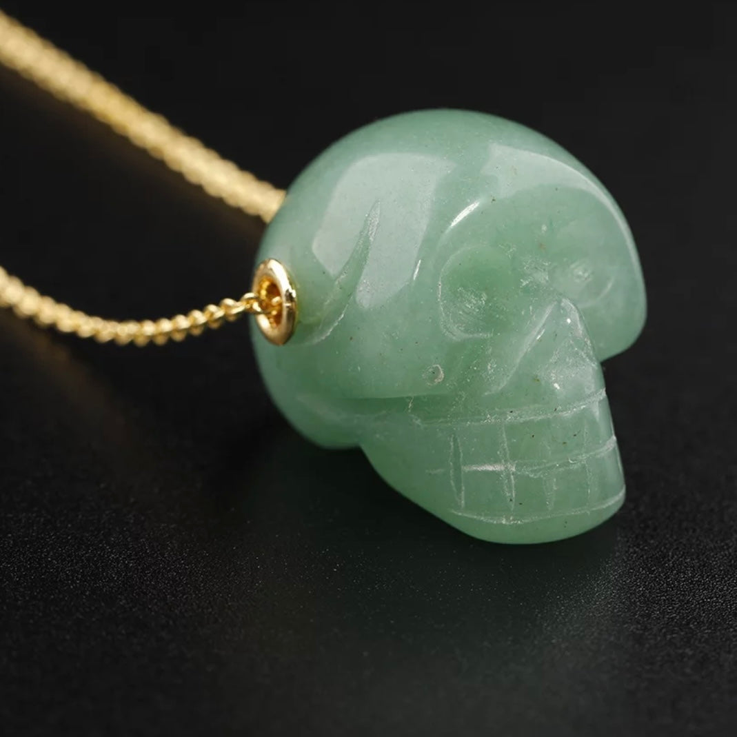 Skull Crystal pendant necklace - Unisex