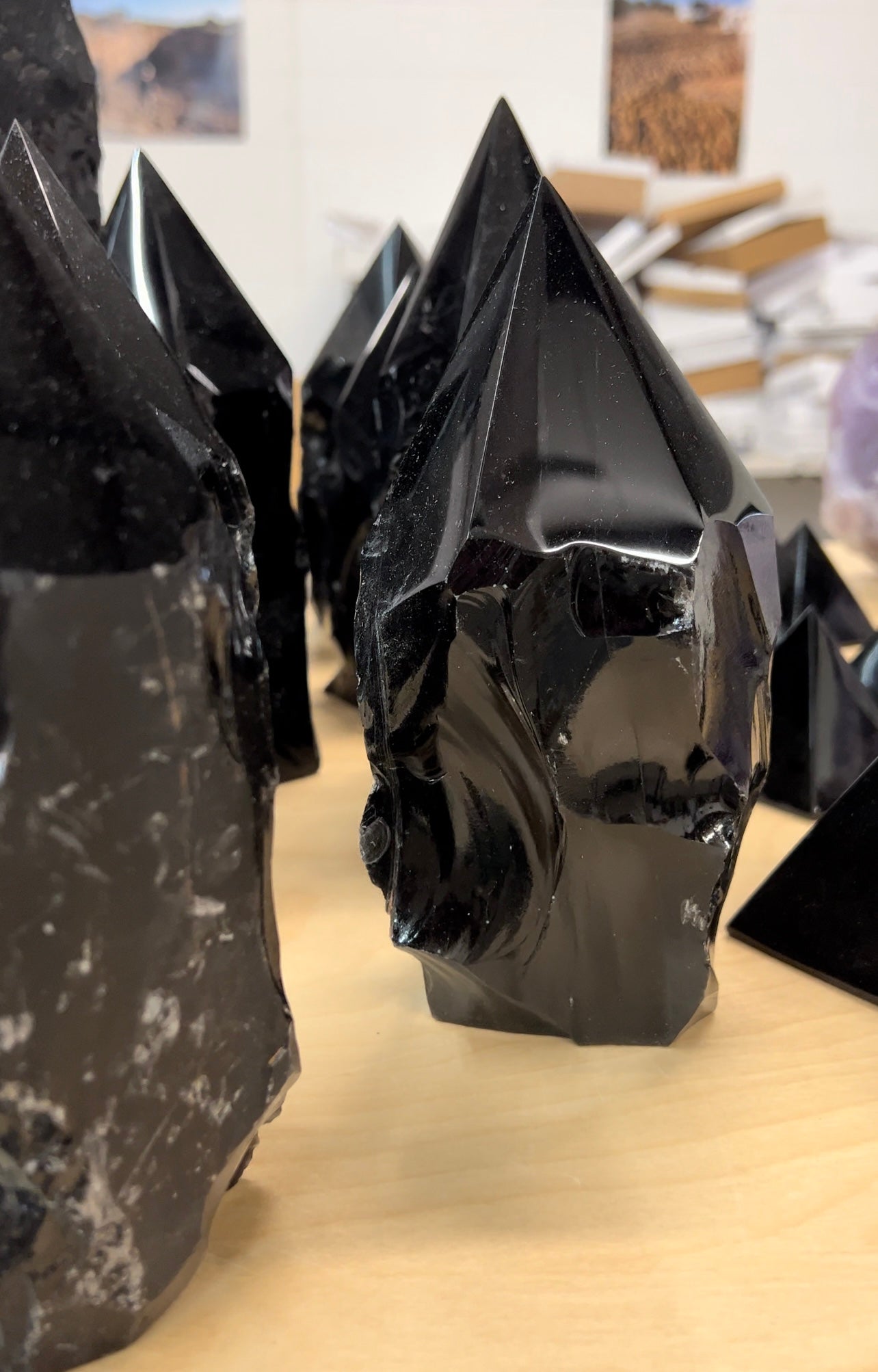 Big Black Obsidian point for Protection