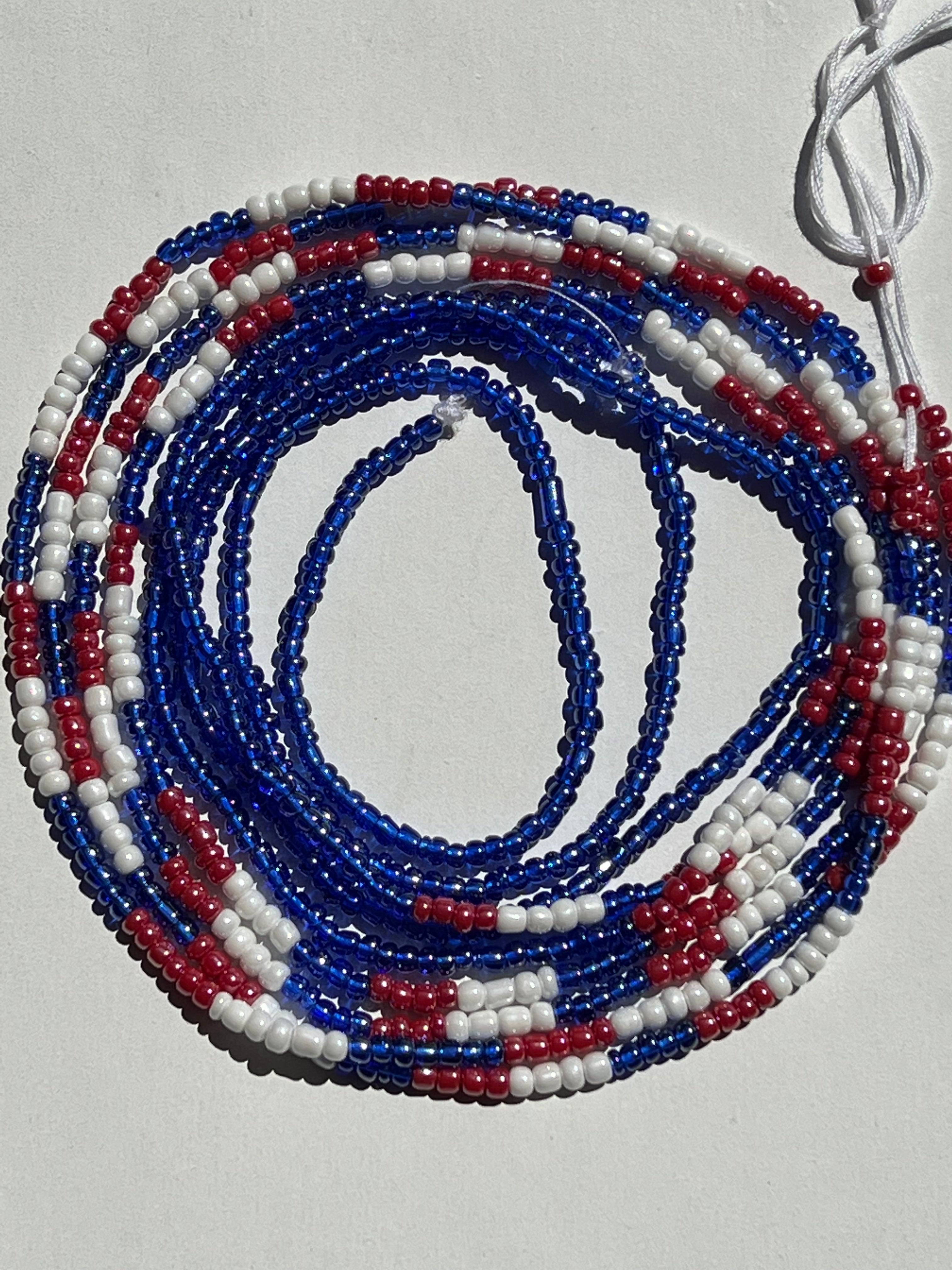 4th of July waist beads