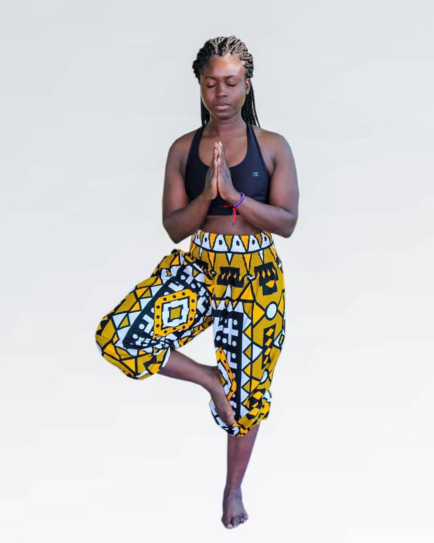 tunde african yoga pants