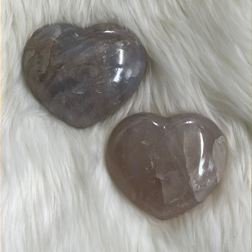 Blue Rose Quartz - Heart shape Rose quartz