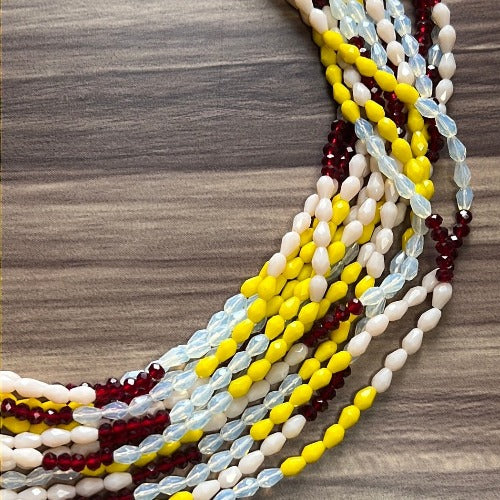 African waist beads for festival costume