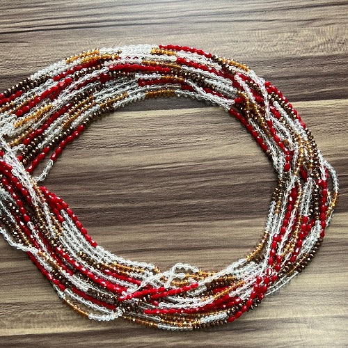 Assorted crystal waist beads - Festival waist chains