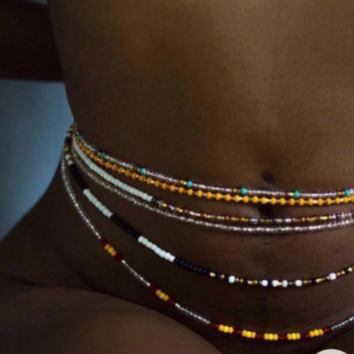 Customized Waist Beads with Name - Personalized African Waistbead Gift