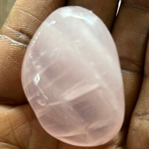 pink rose quartz tumble stone