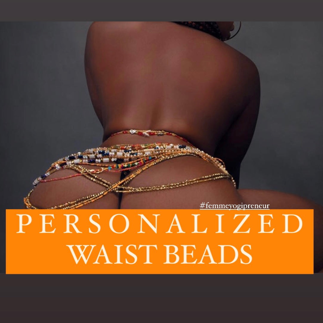Customized waist beads with name - Personalized African Waistbead gift
