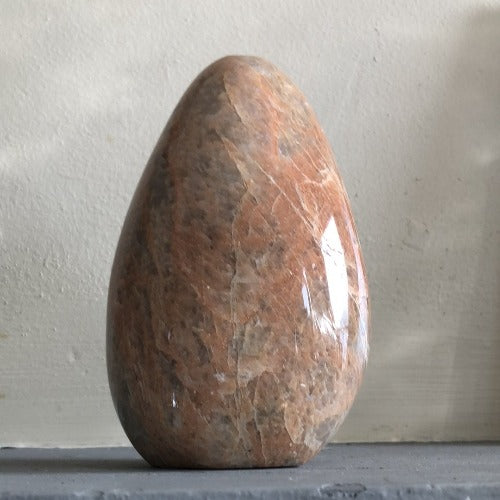 Peach Moonstone for desk decor - Feminine divine healing stone